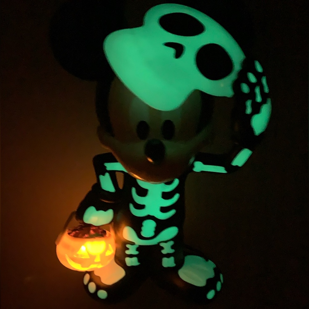 Mickey Mouse Popcorn Bucket Bag Disney Parks Not So Scary Halloween 2023 Glow